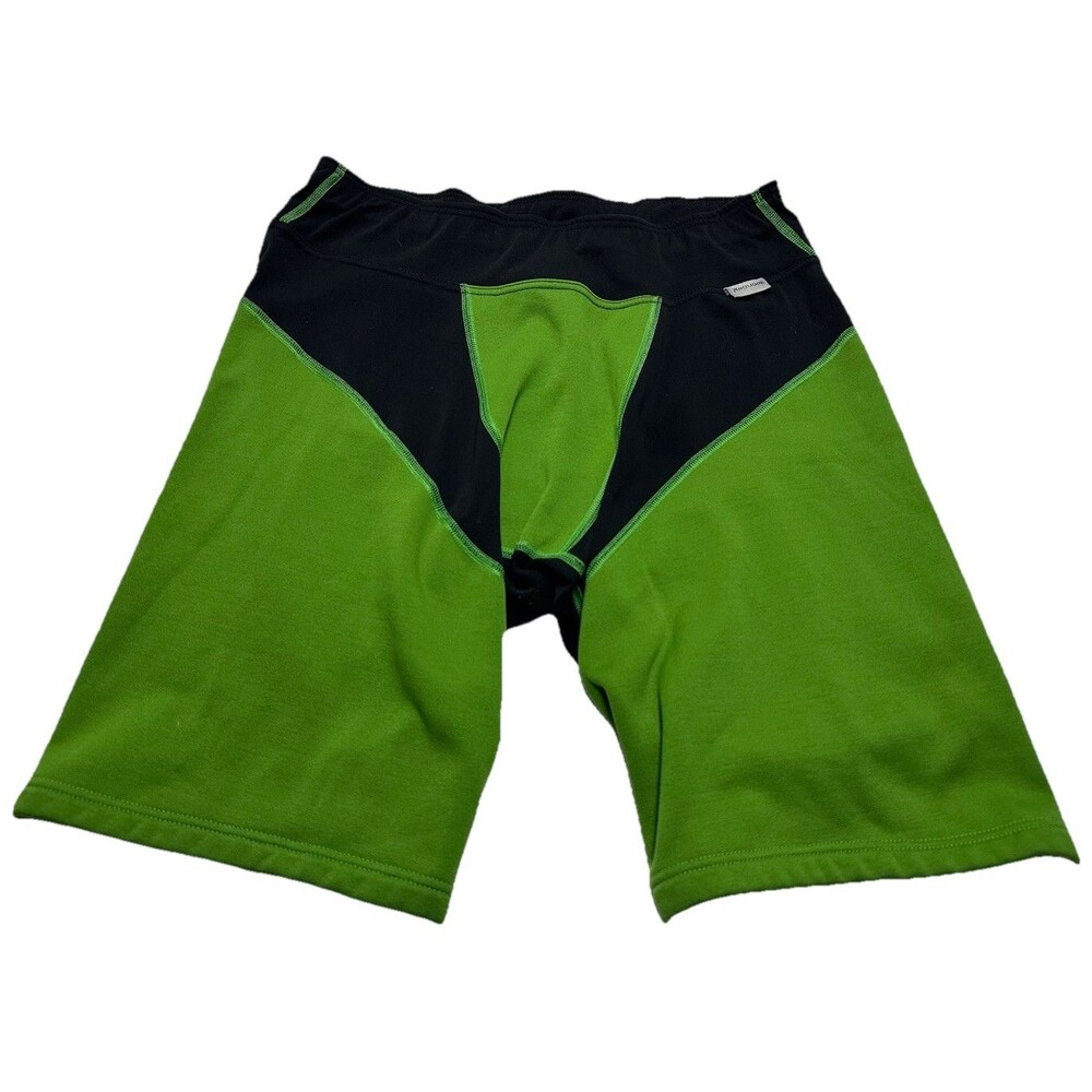 Men's Houdini Sportswear Spandex Shorts 10" Size Large Green Black